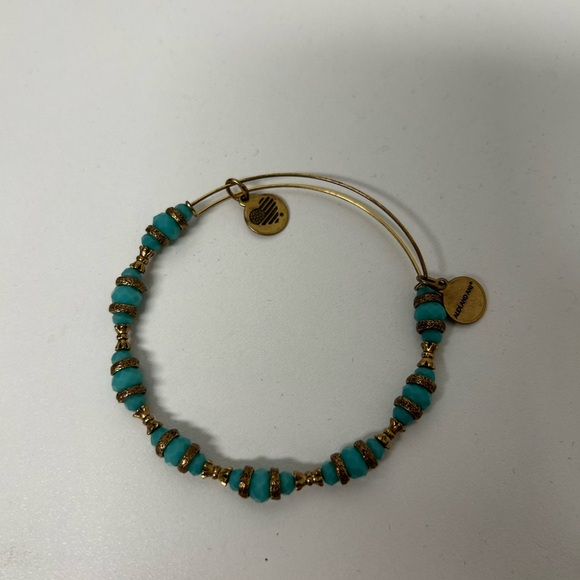 Alex and Ani Gold and Turquoise Mom Bracelet Set - Picture 4 of 4